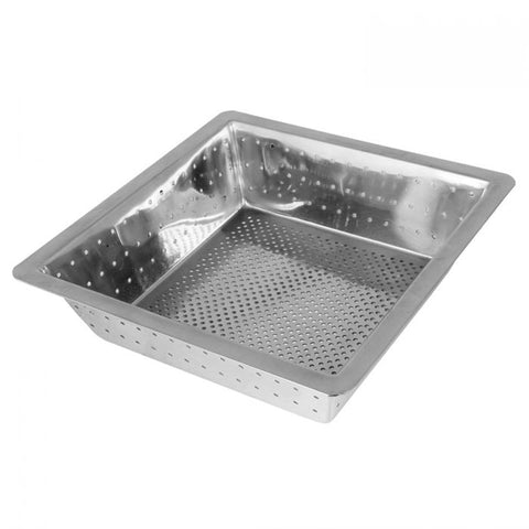 TrueCraftware ? Stainless Steel Floor Sink Basket, Square Screens Strainer, Sink Drain Cover 10? x 10? x 3? - Suitable for Kitchen, Restaurant, Bar, Buffet