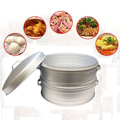 TrueCraftware ? 19-1/2" X 18" Aluminum Steamer without bottom, 50 cm, 3/8?, Big hole size, Steamer Steaming Pot Cookware